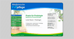Desktop Screenshot of podologie-rasch.de