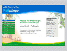 Tablet Screenshot of podologie-rasch.de